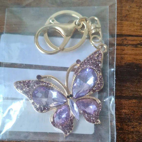 Elegant Butterfly Bag Charm - Picture 1 of 1